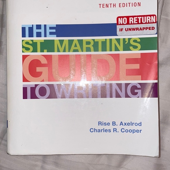 The St Martin’s Guide to writing 10th edition tenth college English book - Picture 1 of 2